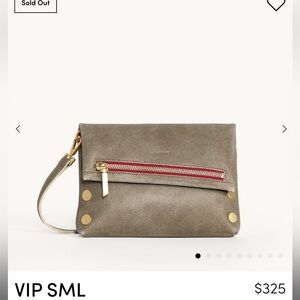 Hammitt Gray and Gold Crossbody Bag